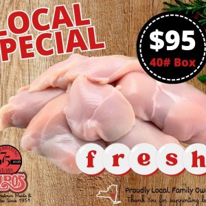 40 lb Fresh Boneless Skinless Chicken Breast Case - Local Pick Up Only
