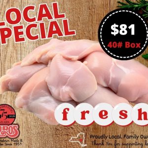 40 lb Fresh Boneless Skinless Chicken Breast Case - Local Pick Up Only